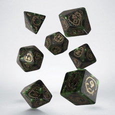 QW Dragons Dice Set bottle green / gold