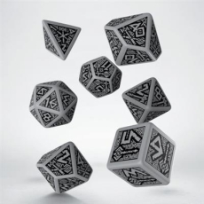 QW Dwarven Grey black Dice Set