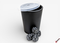 Chessex Cup-o-Dice Games Black