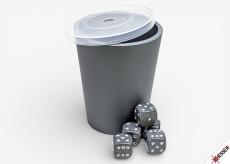 Chessex Cup-o-Dice Games grey