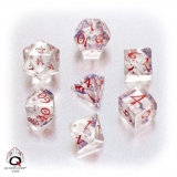 QW Classic Dice Set Trans Blue Red