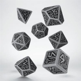 QW Dwarven Grey black Dice Set
